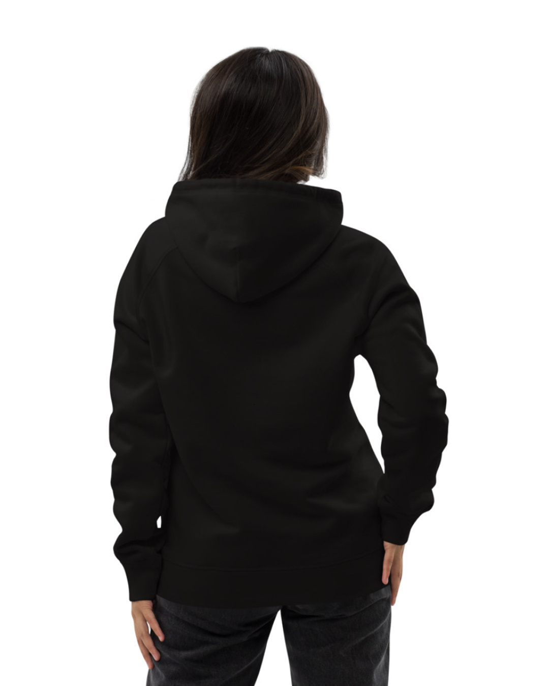 Shop Women's Black Dope Print Regular Fit Hoodie-Back