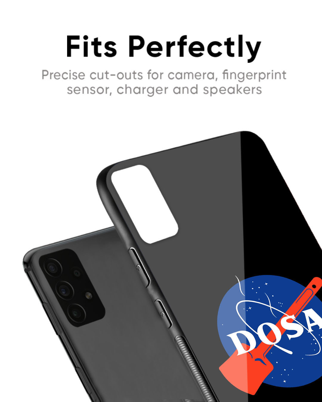 Shop Dosa Space Premium Glass Case for OnePlus 6T(Shock Proof, Scratch Resistant)-Back