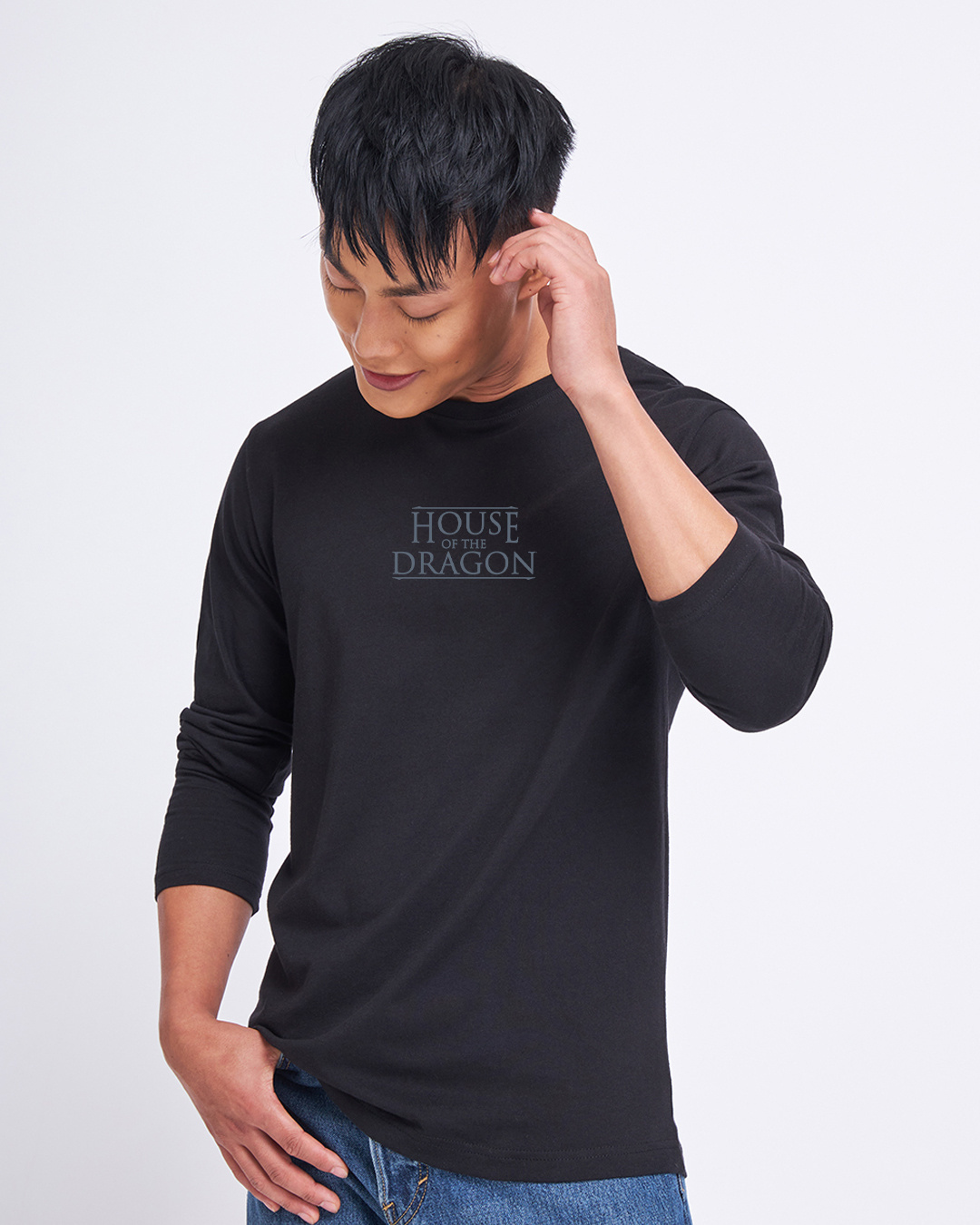Shop Men's Black House Of The Dragon Blood Graphic Printed T-shirt-Back