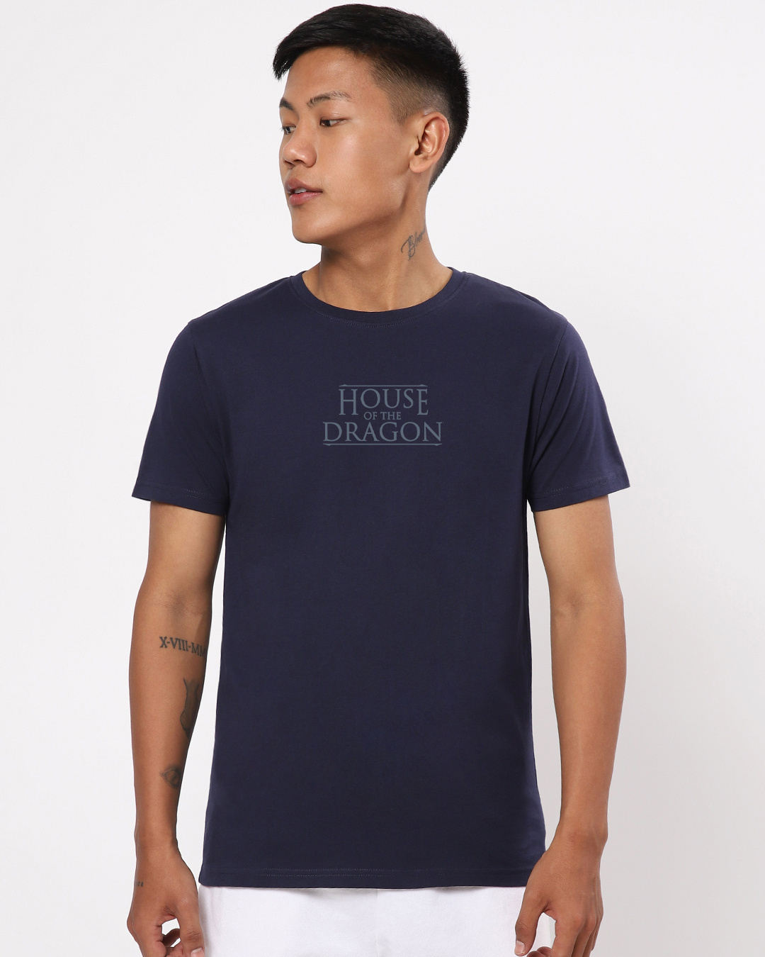 Shop Men's Blue House Of The Dragon Blood Graphic Printed T-shirt-Back