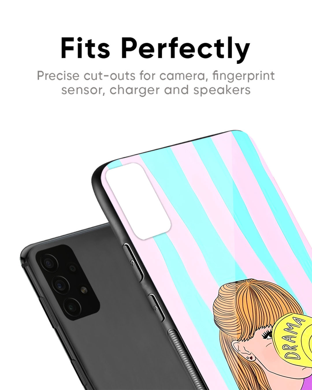 Shop Drama Queen Premium Glass Case for Apple iPhone XR (Shock Proof, Scratch Resistant)-Back