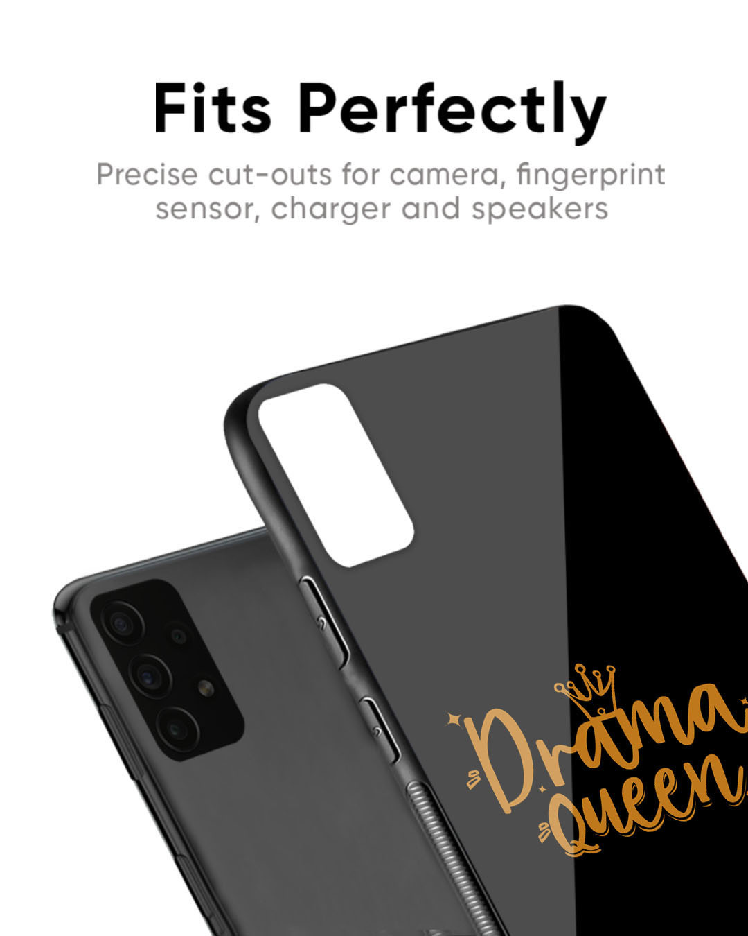 Shop Drama Queen Premium Glass Case for OnePlus 6T(Shock Proof, Scratch Resistant)-Back