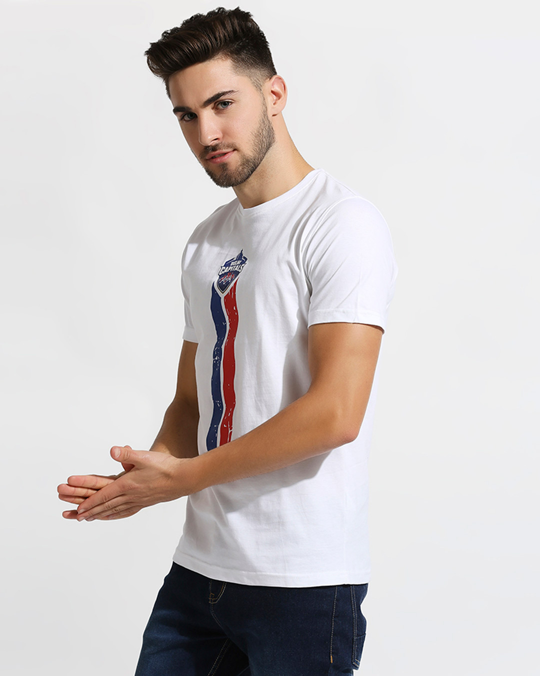 Shop Official DC: Casual White T-Shirt with Logo-Back