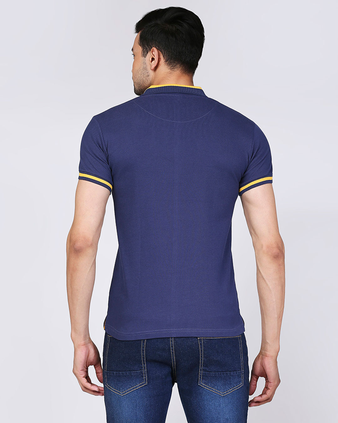 Shop Official RR: Men's Fan Polo T-Shirt (Blue)-Back