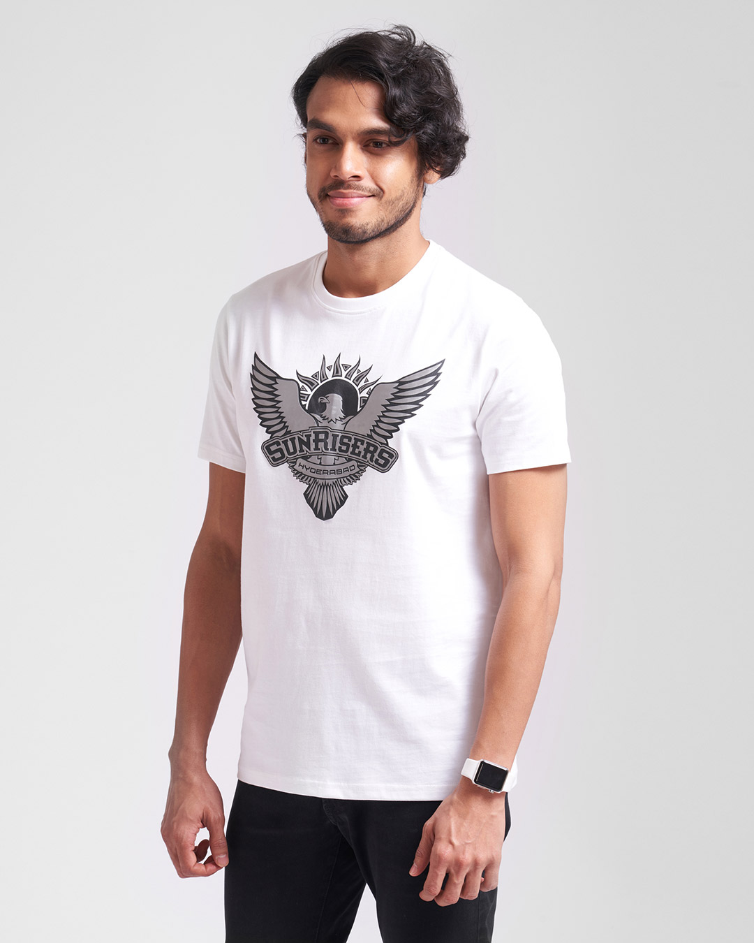 Shop Official SRH: T-Shirt (White) with Logo-Back