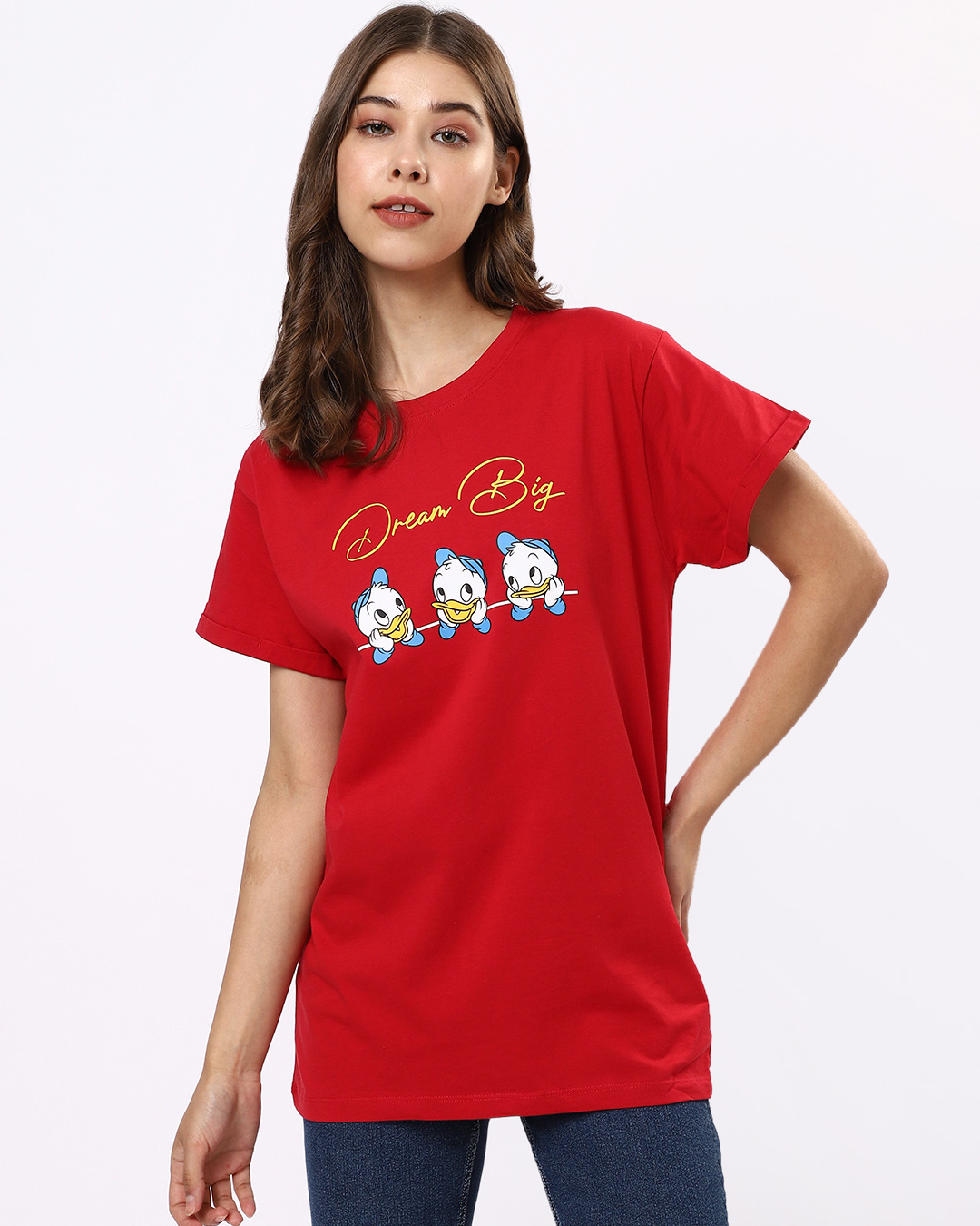 Shop Dreamer Ducks Boyfriend T-shirt (DL)-Back