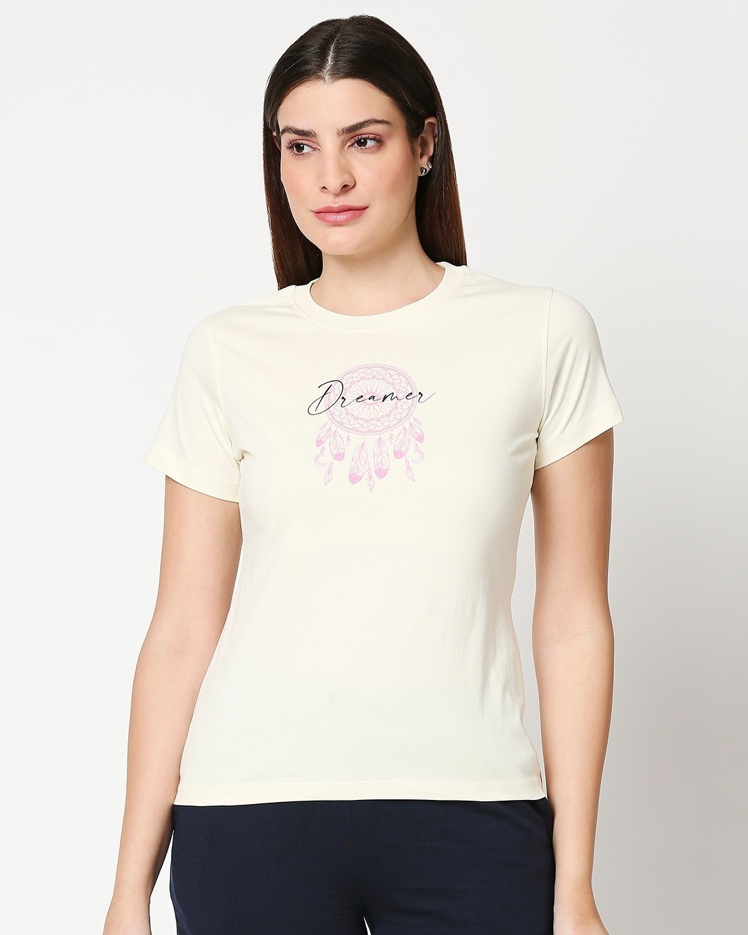 Shop Dreamer Leaves Women's Lounge T-Shirt-Back
