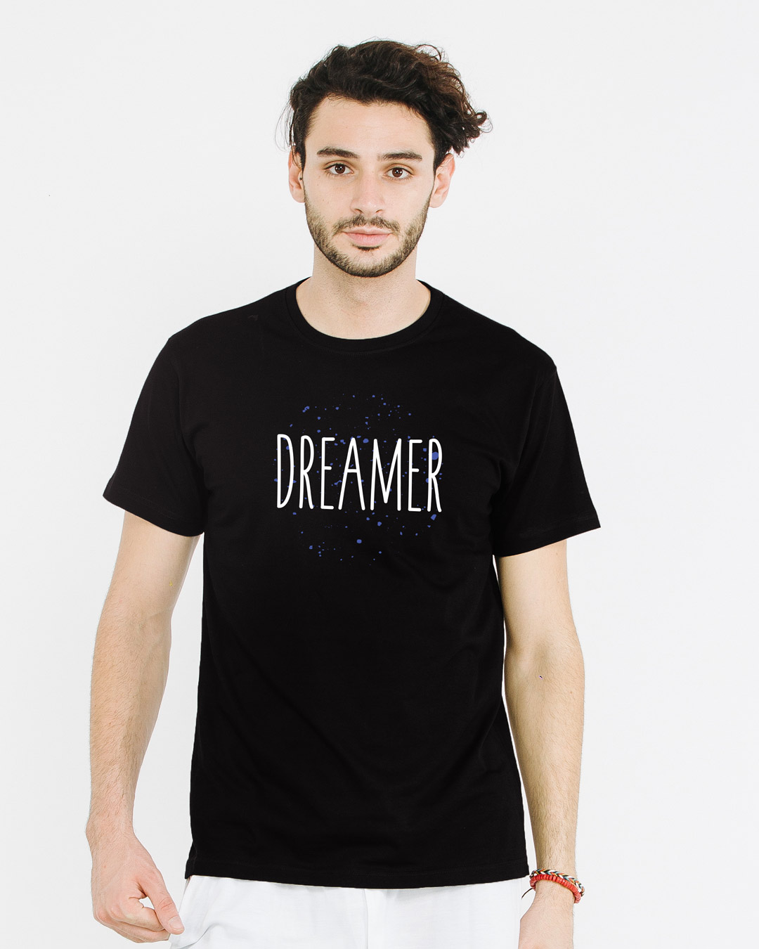 Shop Dreamer Typo Half Sleeve T-Shirt-Back