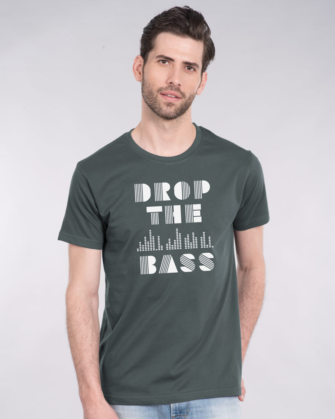 Shop Drop The Bass Half Sleeve T-Shirt-Back