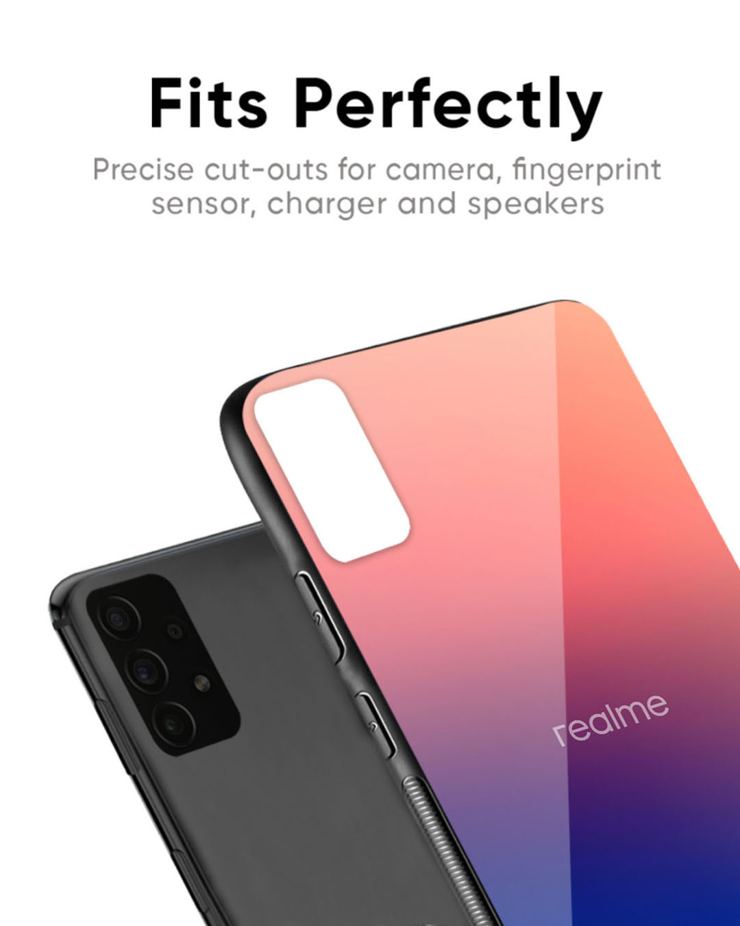 Shop Dual Magical Tone Premium Glass Case for Realme 11 Pro Plus 5G (Shock Proof, Scratch Resistant)-Back