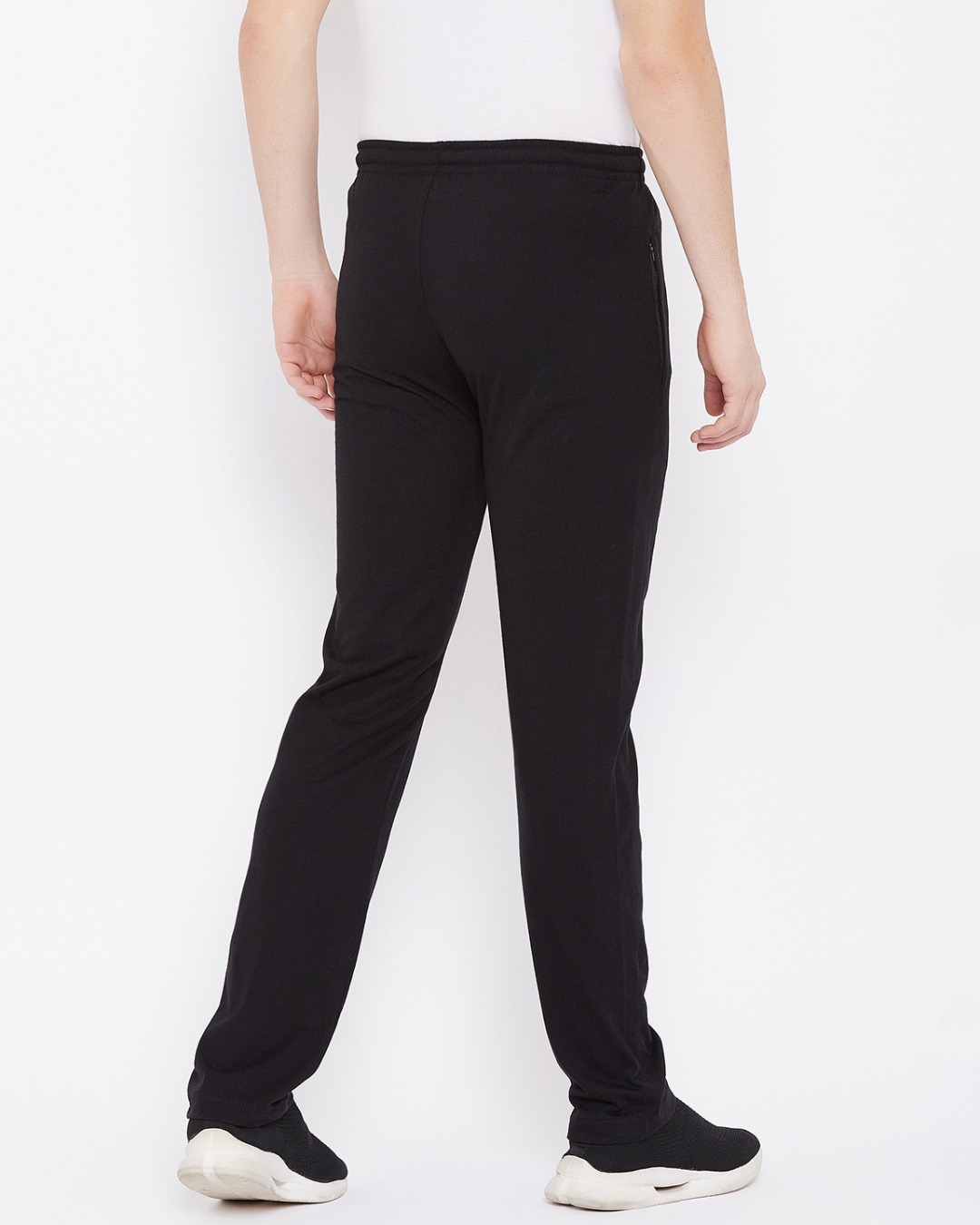 Shop Men's Basic Track Pants In Black-Back