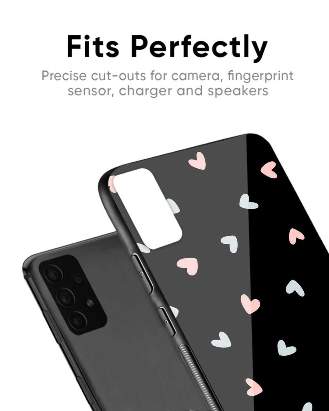 Shop Duo Color Heart Premium Glass Case for OnePlus 6T (Shock Proof, Scratch Resistant)-Back