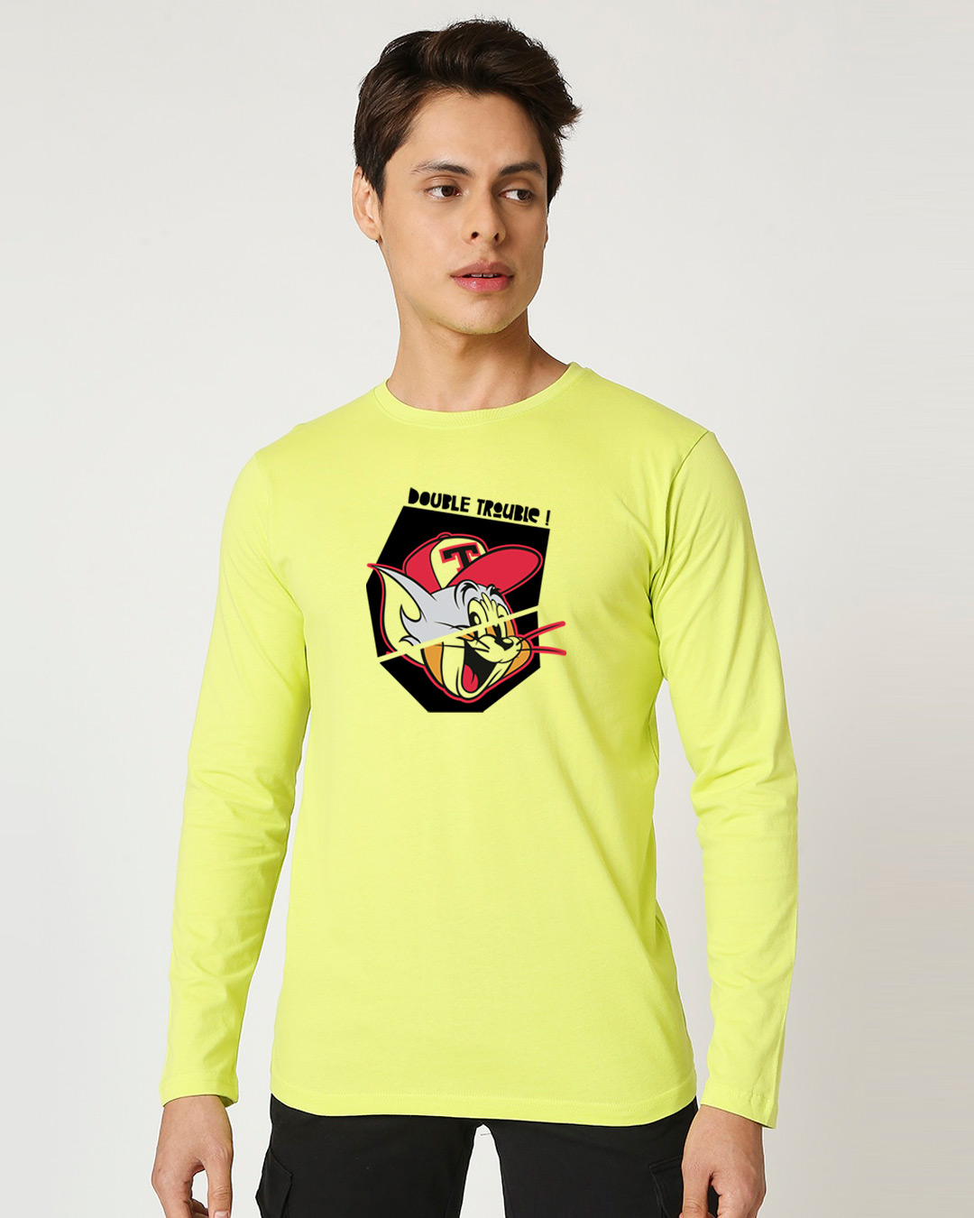 Shop Duo Full Sleeve T-Shirt Neo Mint (TJL)-Back