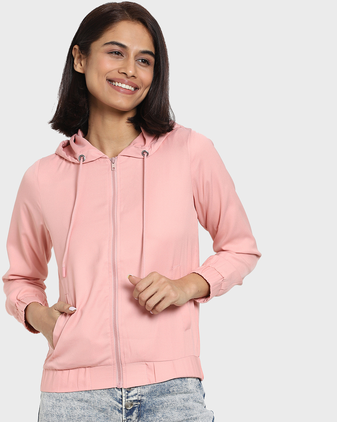 Shop Women's Pink Jacket-Back