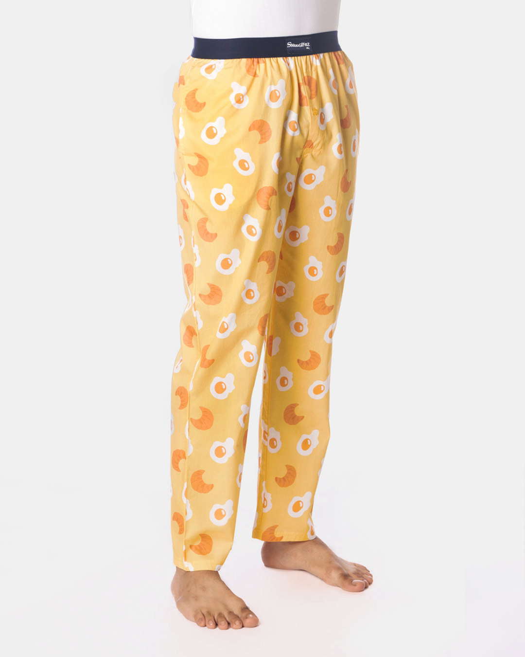 Shop Eggs & Croissants Pyjamas Yellow-Back