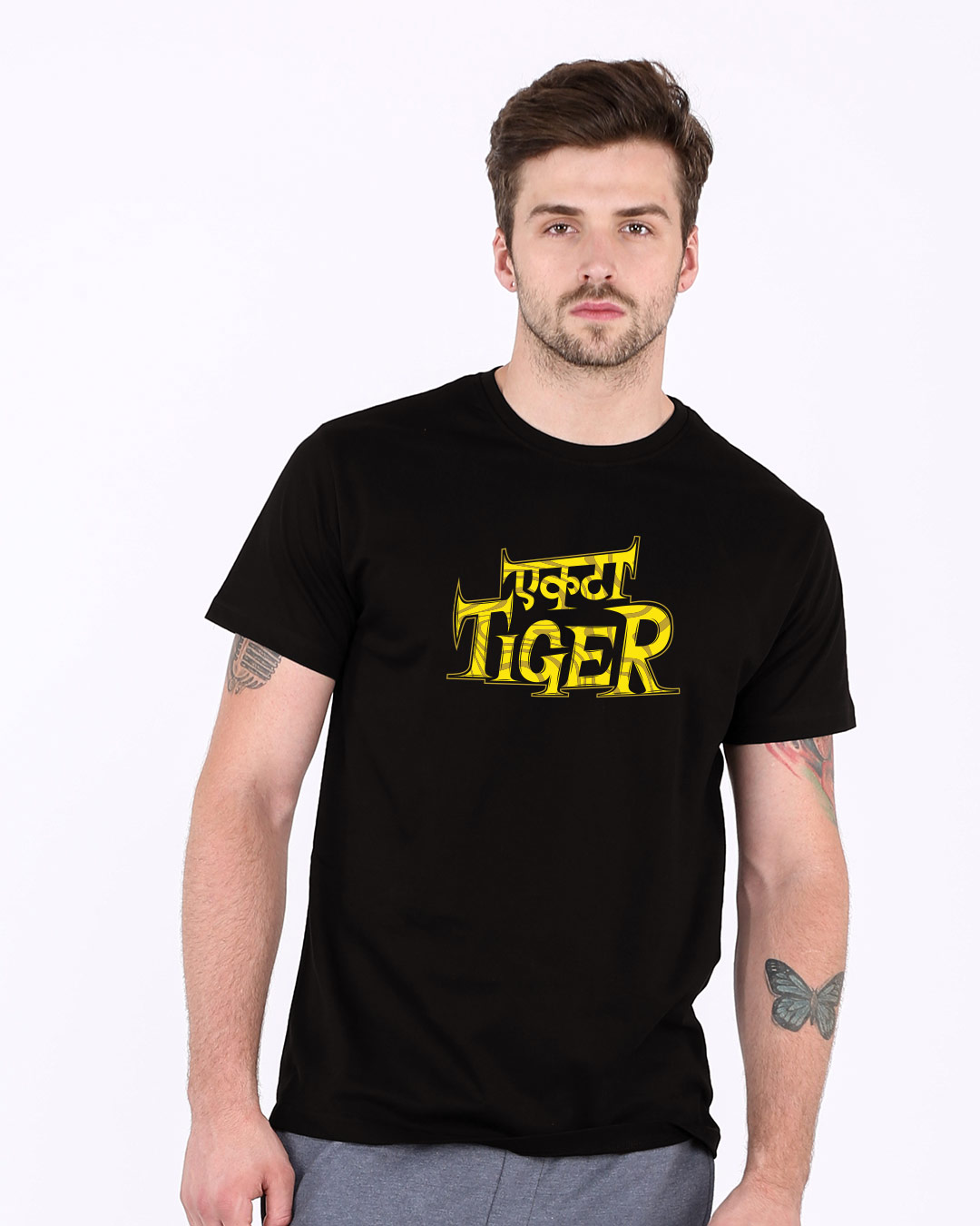 Shop Ekta Tiger Half Sleeve T-Shirt-Back