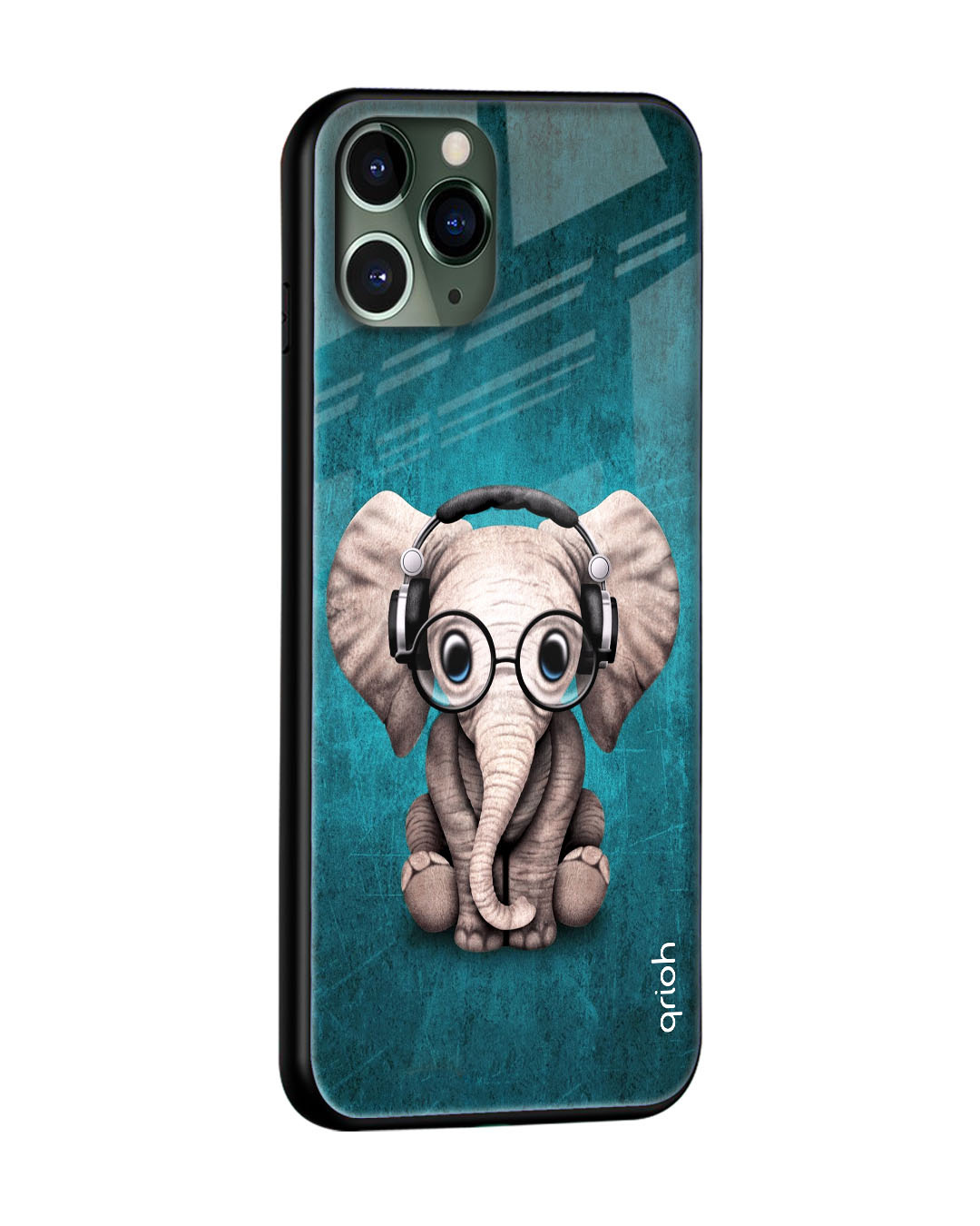 Shop Elephant Printed Silicon Glass Cover For Apple iPhone 13 Pro Max (Light Weight, Impact Resistant)-Back