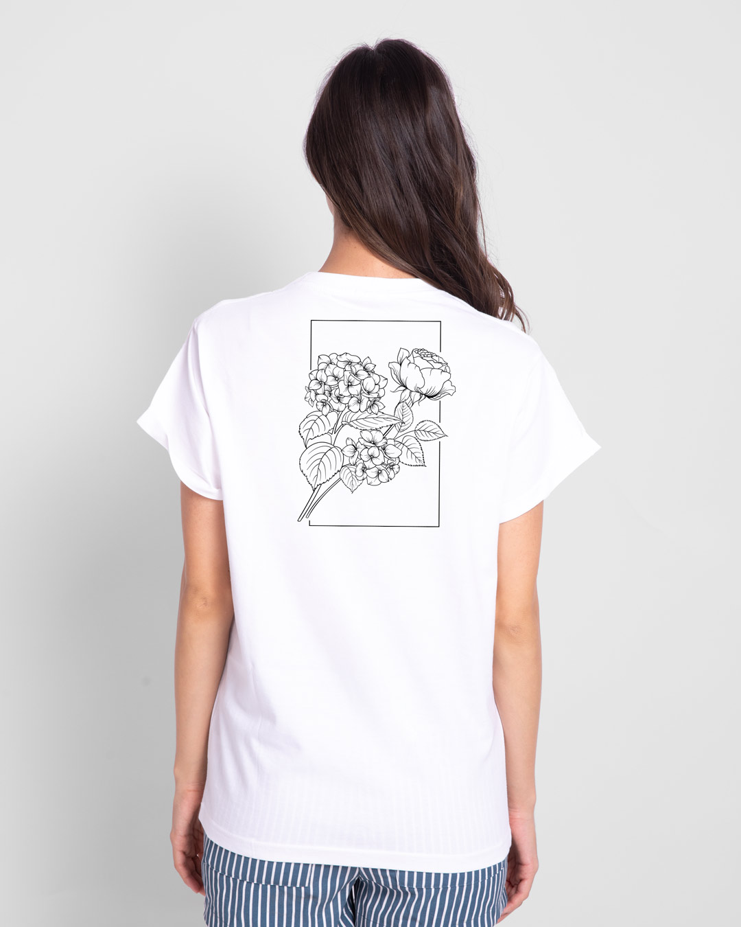 Shop Embrace Imperfection Boyfriend T-Shirt White-Back