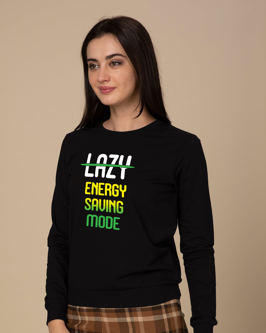 Shop Energy Saving Mode Light Sweatshirt-Back