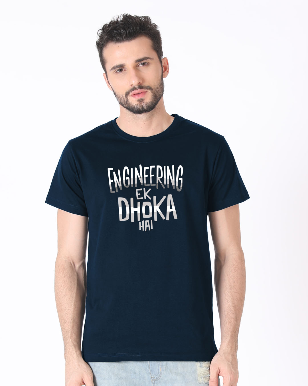 Shop Engineering Ek Dhoka Half Sleeve T-Shirt-Back