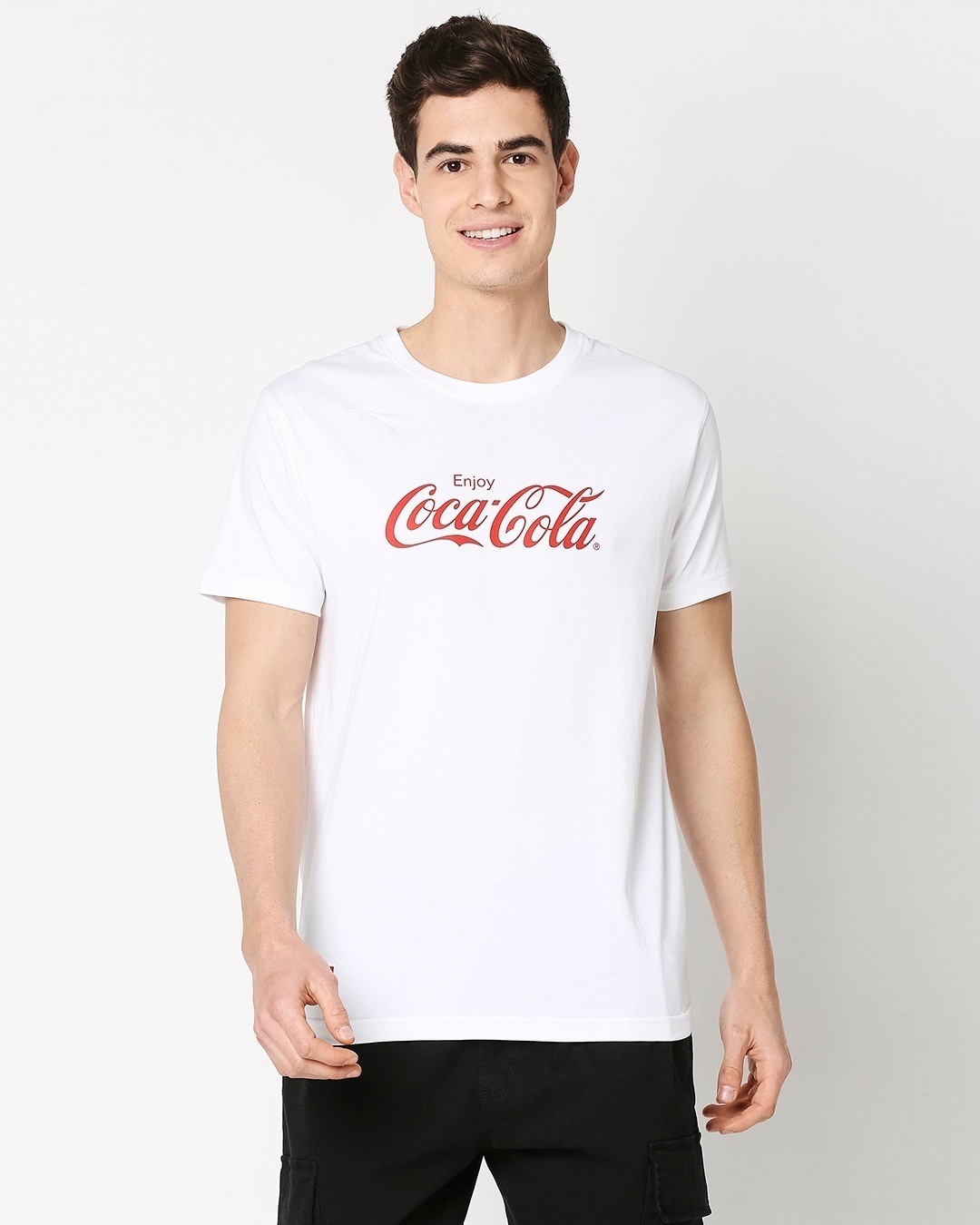Shop Enjoy Coca-Cola 2.0 Half Sleeves T-Shirt-Back