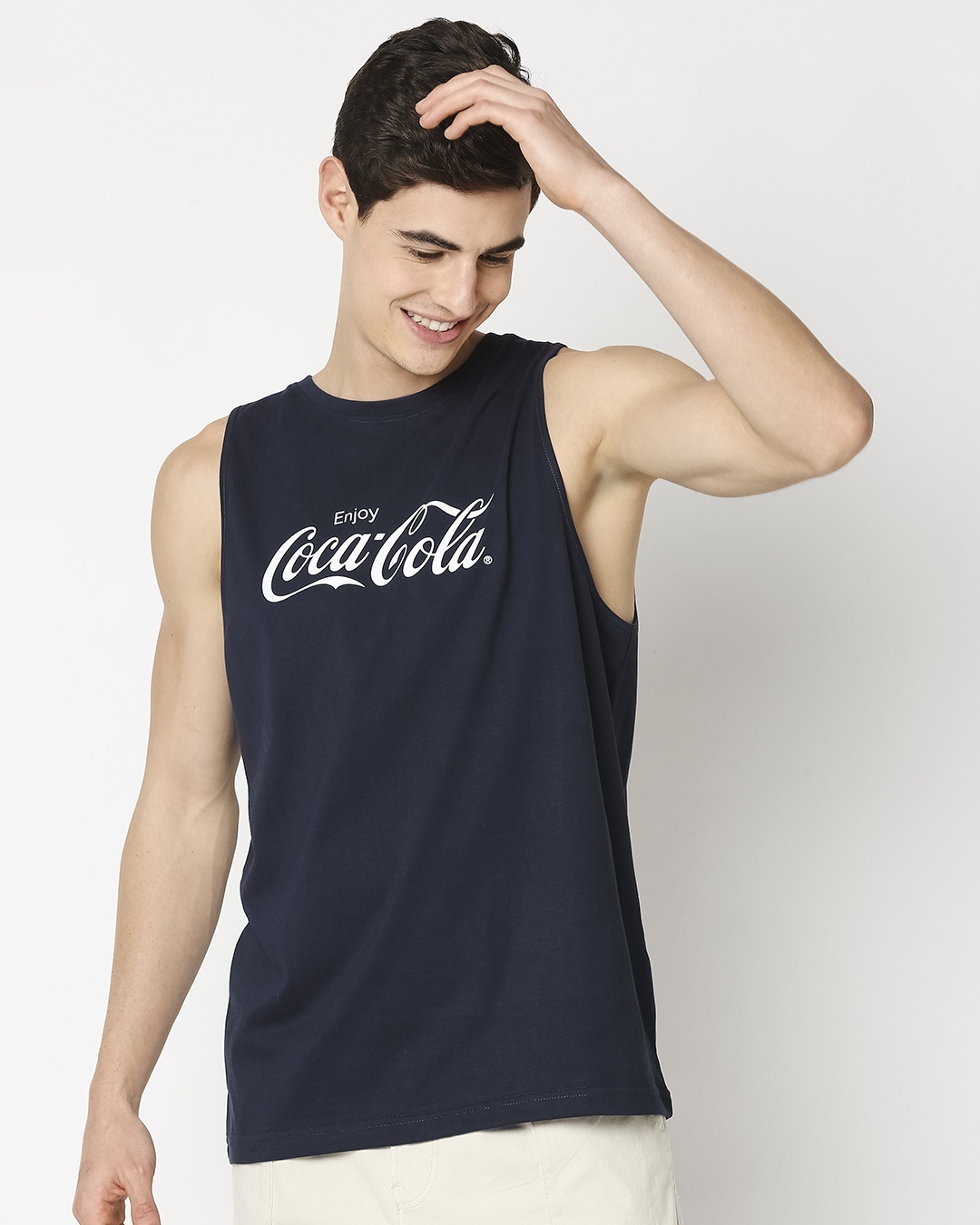 Buy Enjoy Coca-Cola Round Neck Vest for 