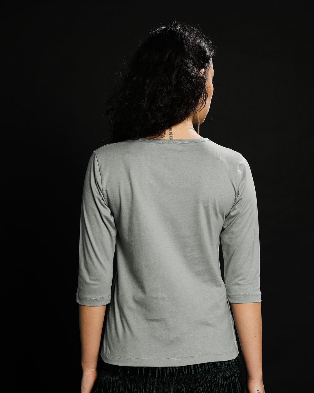 Shop Enjoy Every Moment Round Neck 3/4th Sleeve T-Shirt (DL)-Back