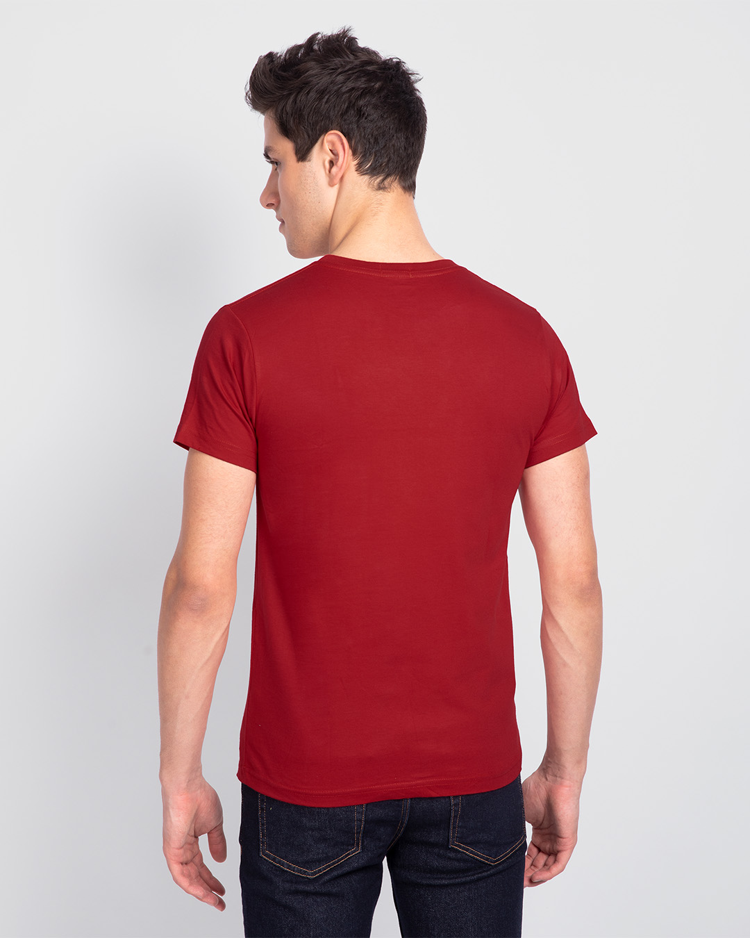 Shop Escape to outdoors Half Sleeve T-Shirt Bold Red-Back
