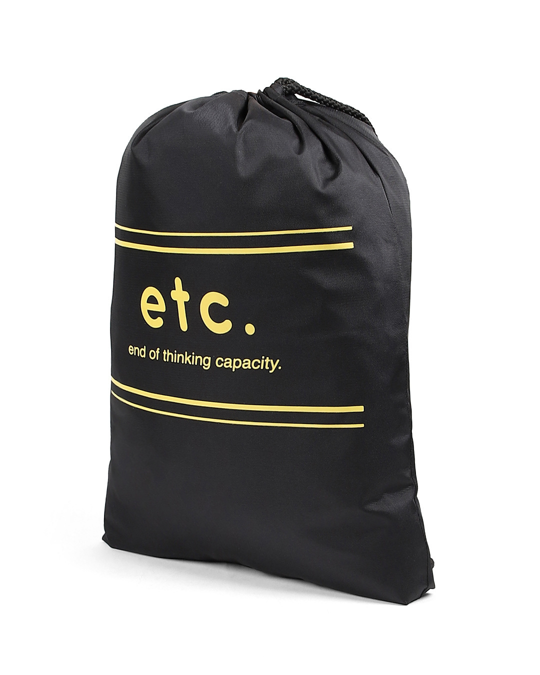 Shop Etc End Of Thinking Drawstring Bag-Back