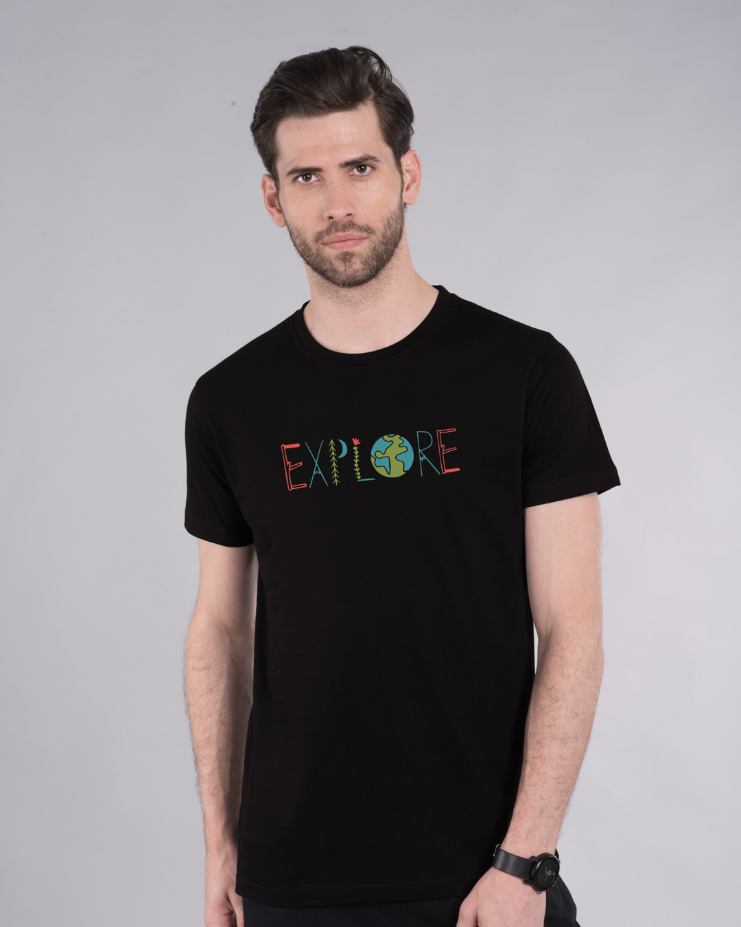 Shop Explore Colors Half Sleeve T-Shirt-Back