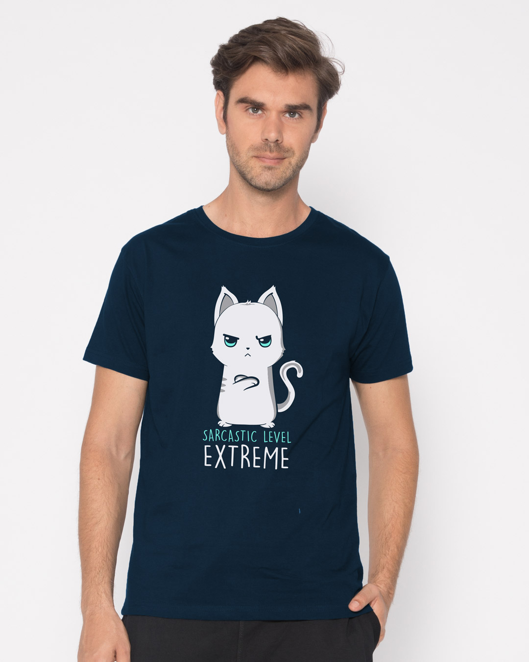 Shop Extreme Sarcasm Half Sleeve T-Shirt-Back