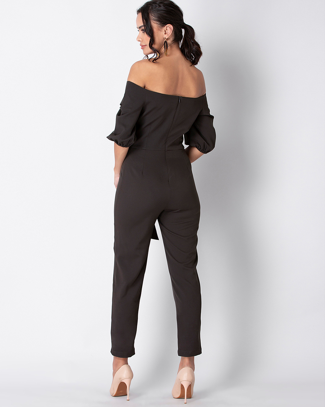 Buy FabAlley Navy Solid Jumpsuit for Women Online @ Tata CLiQ