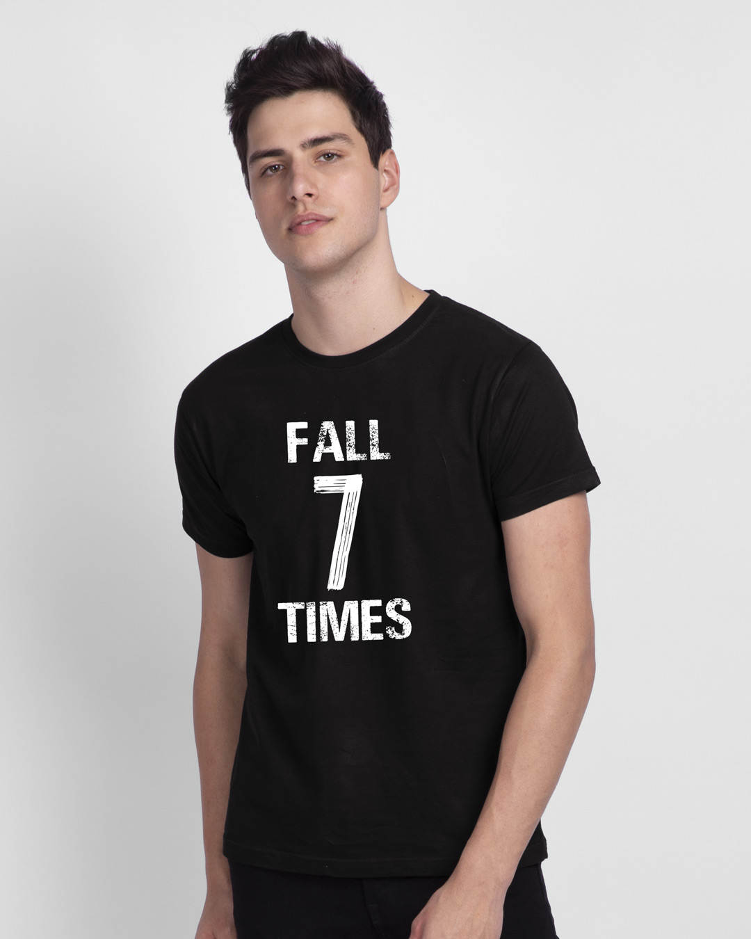 Shop Fall 7 Times Stand Up 8 Half Sleeve T-Shirt-Back