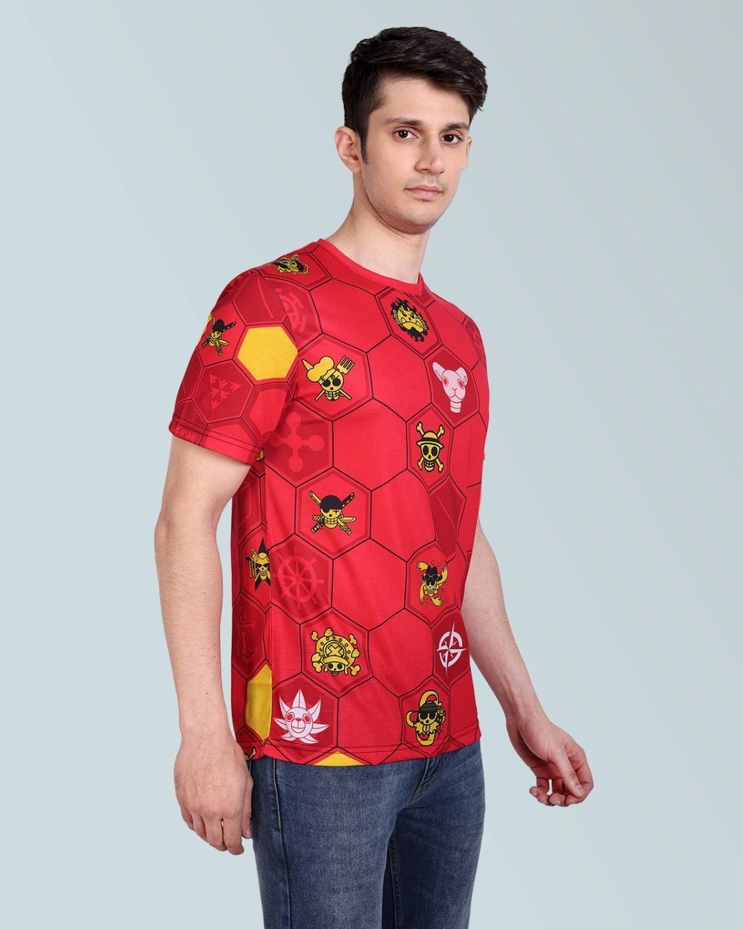 Shop Men's Red One Piece Printed T Shirt-Back
