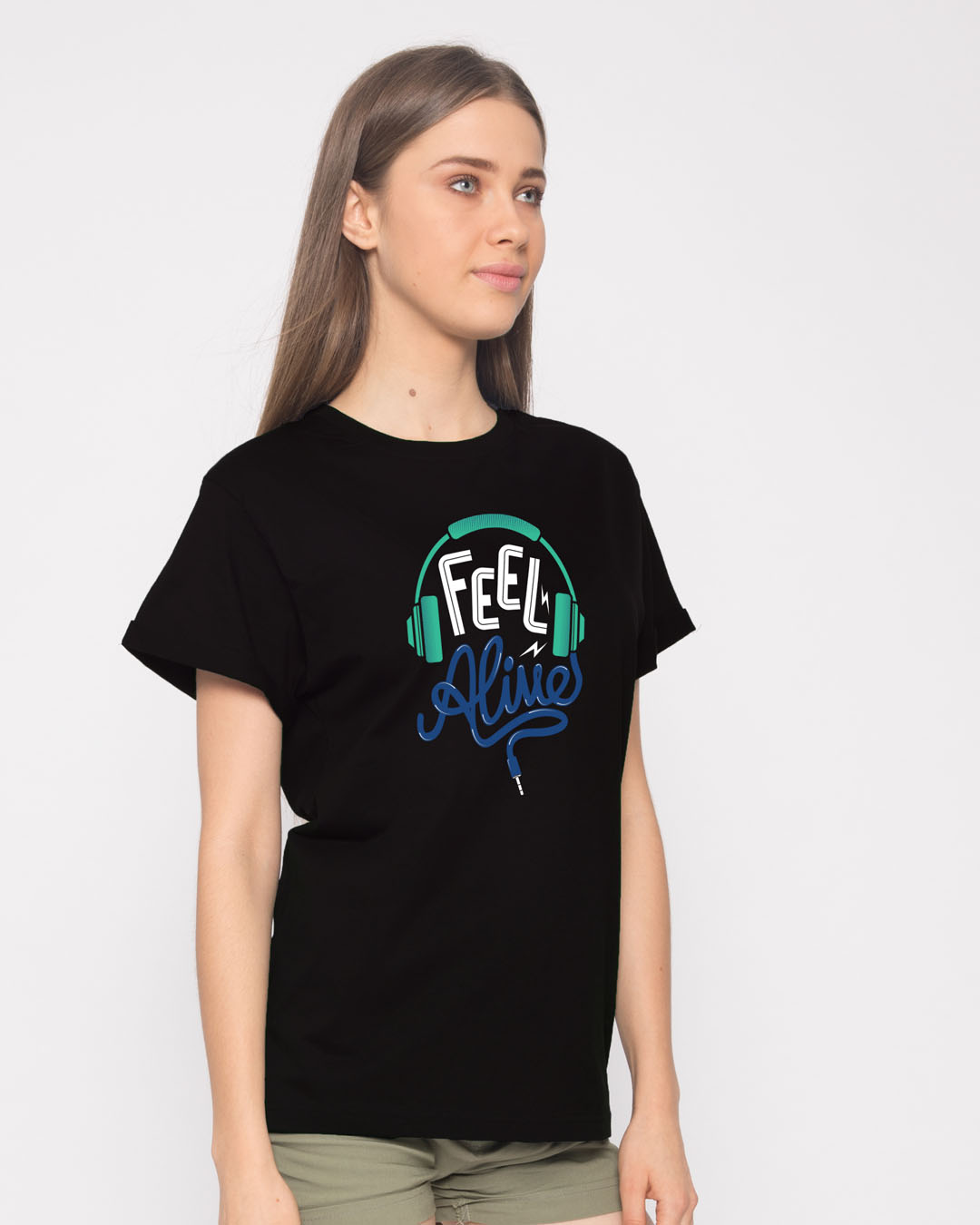 Shop Feel Alive Boyfriend T-Shirt-Back