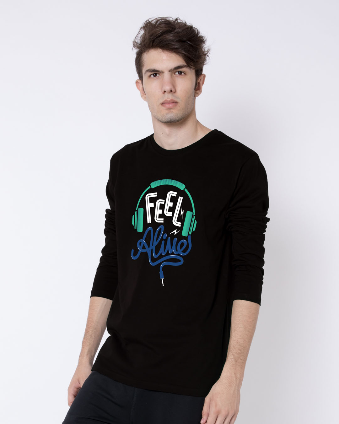 Shop Feel Alive Full Sleeve T-Shirt-Back