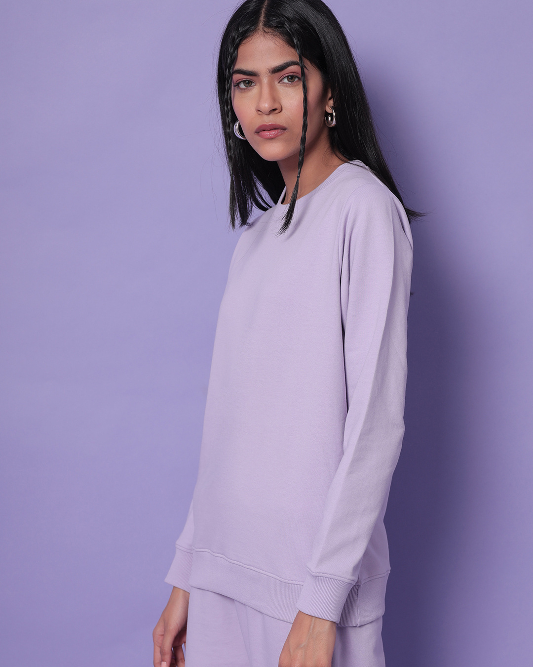 Shop Women's Lilac Sweatshirt-Back