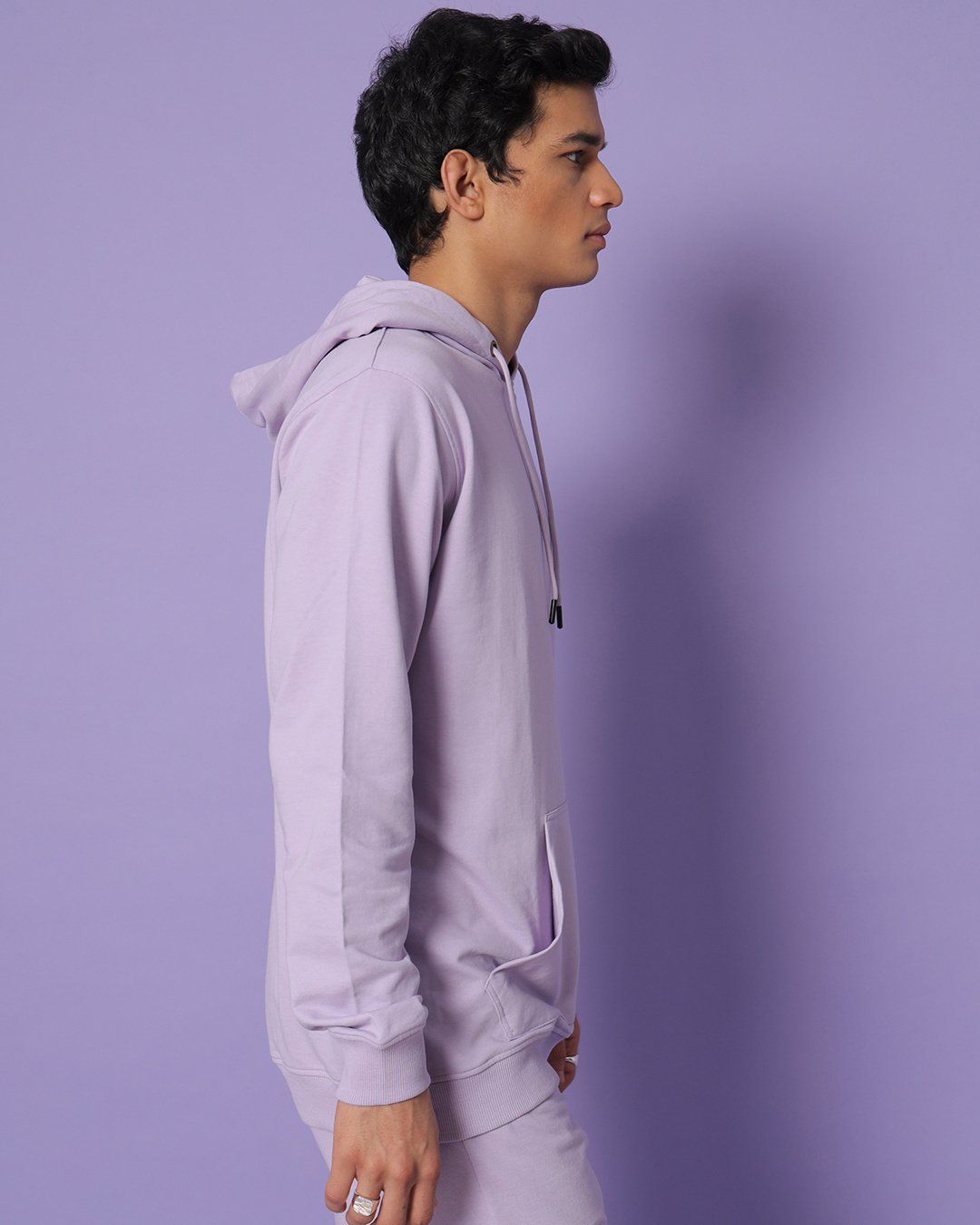 Shop Men's Purple Hoodie-Back
