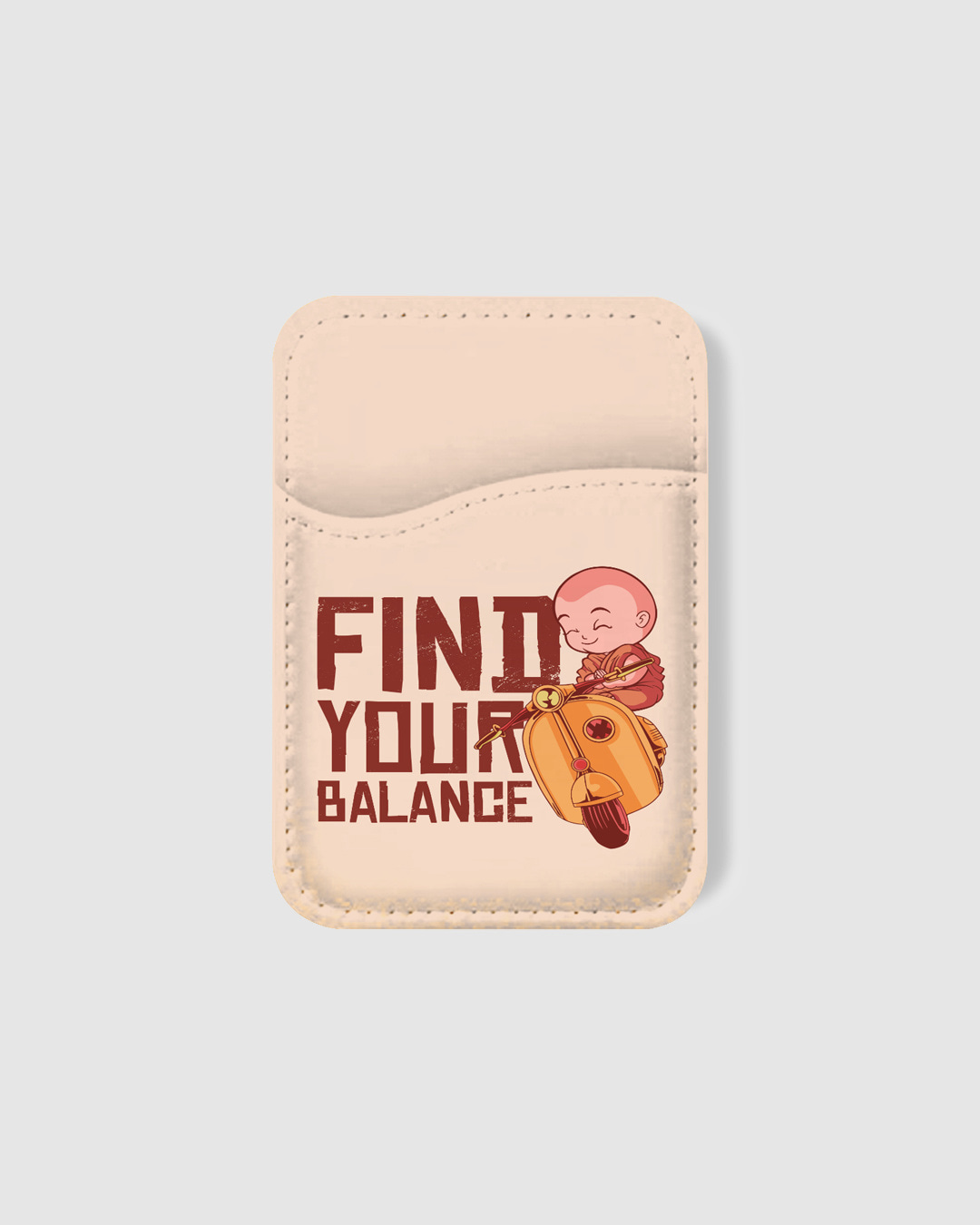 Shop Find Your Balance Printed Mobile Card Holders-Back