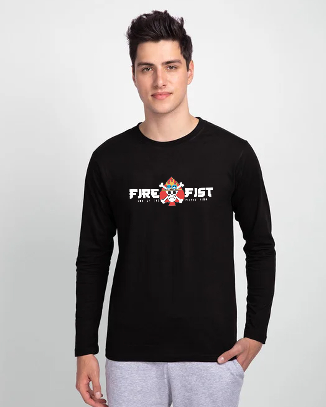 Shop Fire Fist Full Sleeve T-shirt-Back