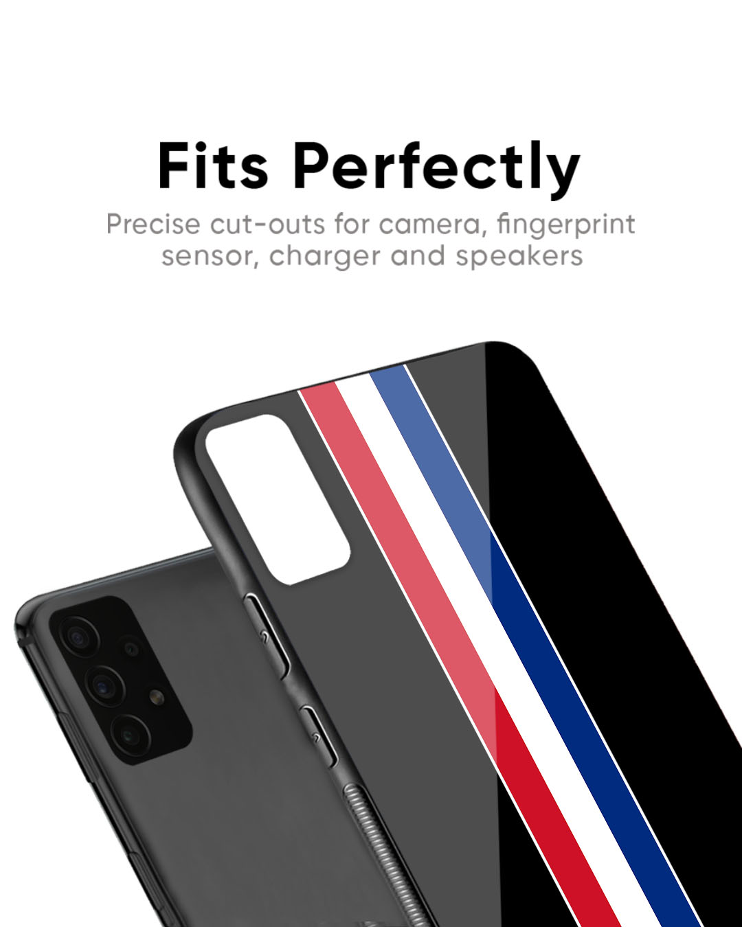 Shop Flag Striped Premium Glass Case for Google Pixel 6a (Shock Proof, Scratch Resistant)-Back