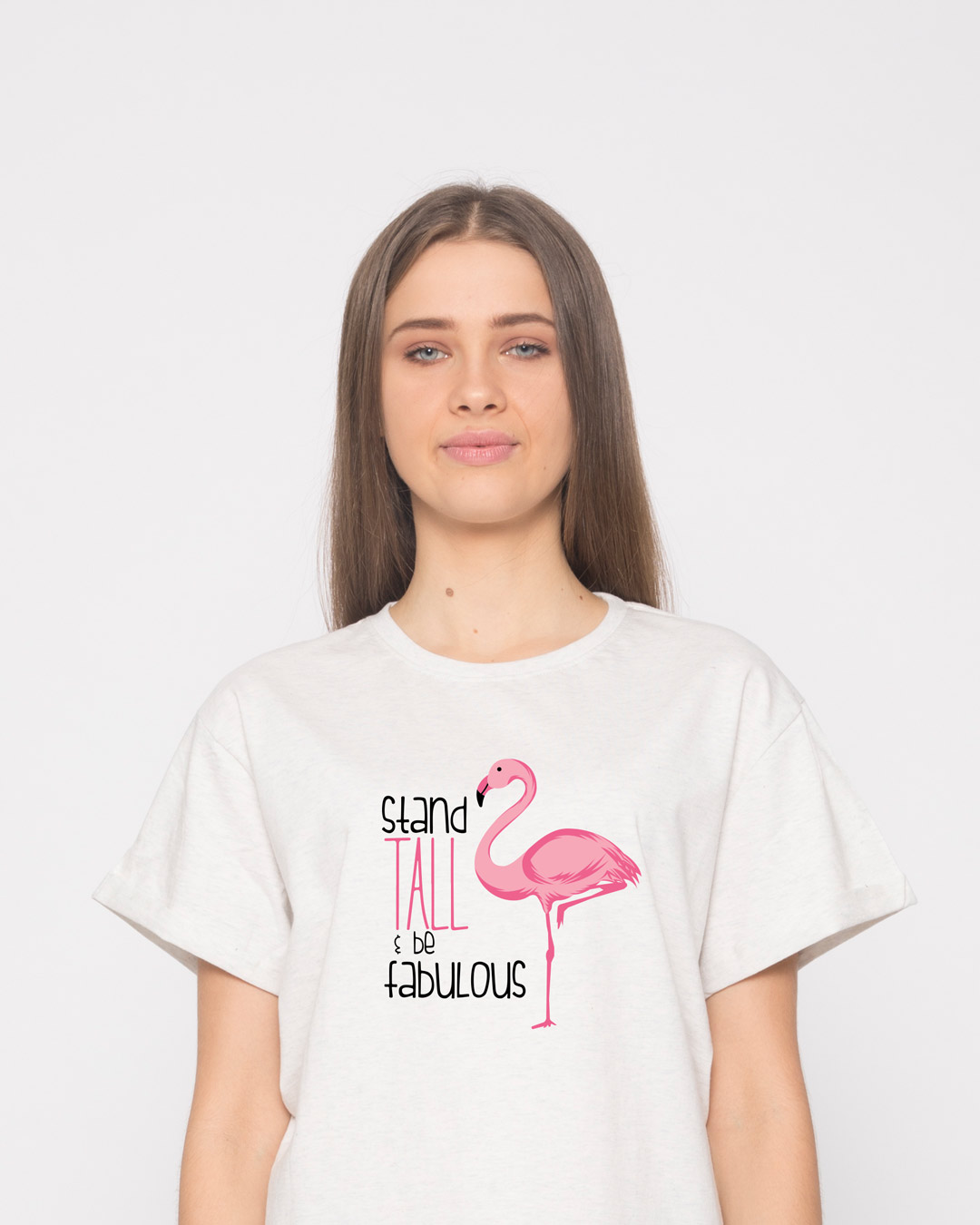 Shop Flamingo Fabulous Boyfriend T-Shirt-Back