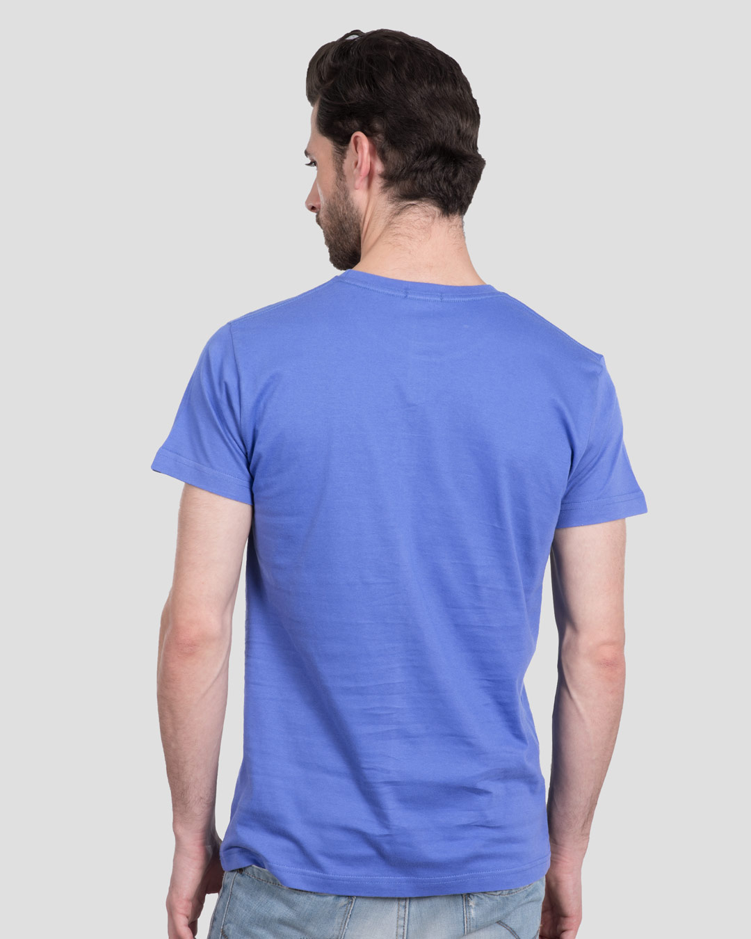 Shop Flash Thunder Half Sleeve T-Shirt  (FL) Blue Haze-Back