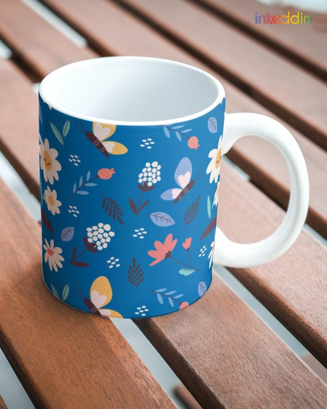 Buy Floral Printed Ceramic Coffee Mug 330ml Single Piece Online In India At Bewakoof 