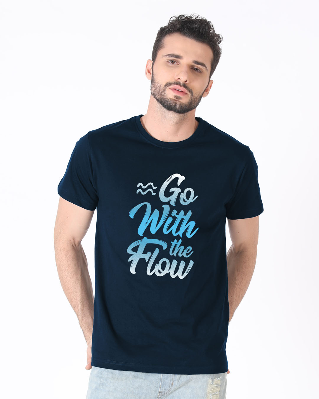 Shop Flow Half Sleeve T-Shirt-Back