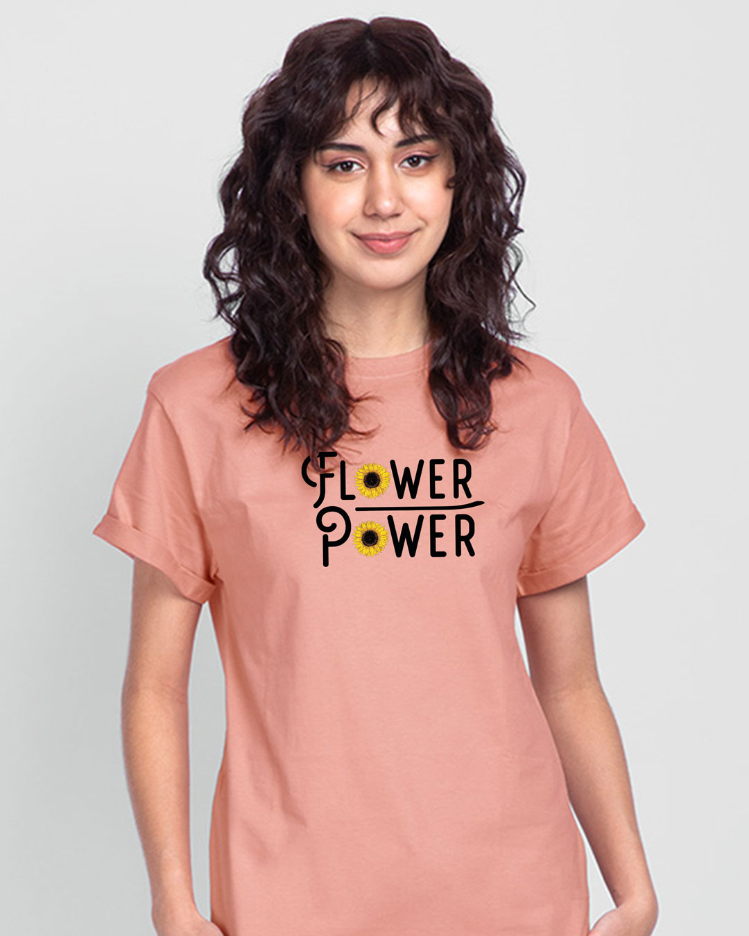 Shop Flower Power Women's Printed Boyfriend T-Shirt-Back