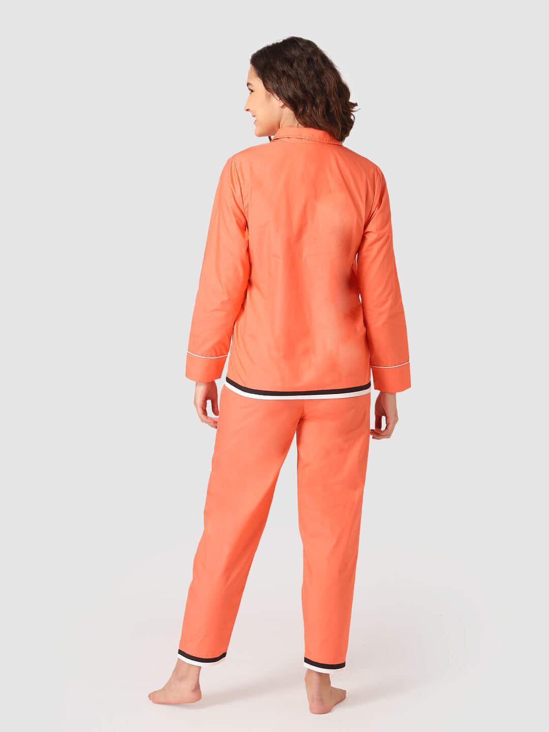 Shop Flufflump Fairy Floss Orange Night Suit-Back