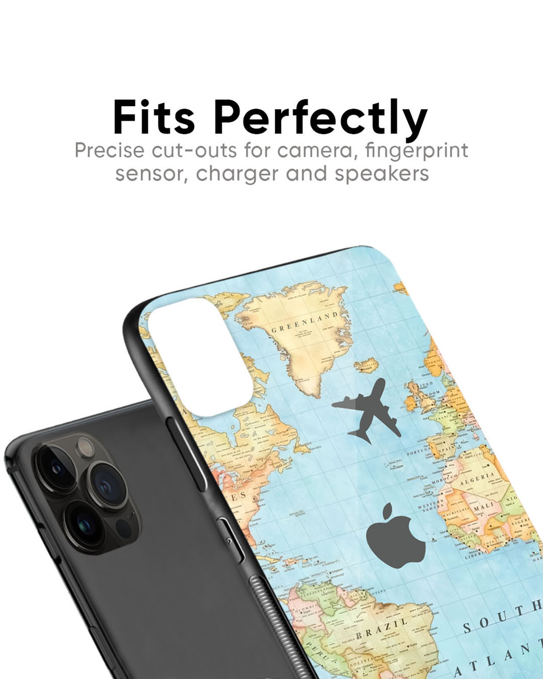 Shop Fly Around The World Premium Glass Case for Apple iPhone 11 Pro (Shock Proof, Scratch Resistant)-Back