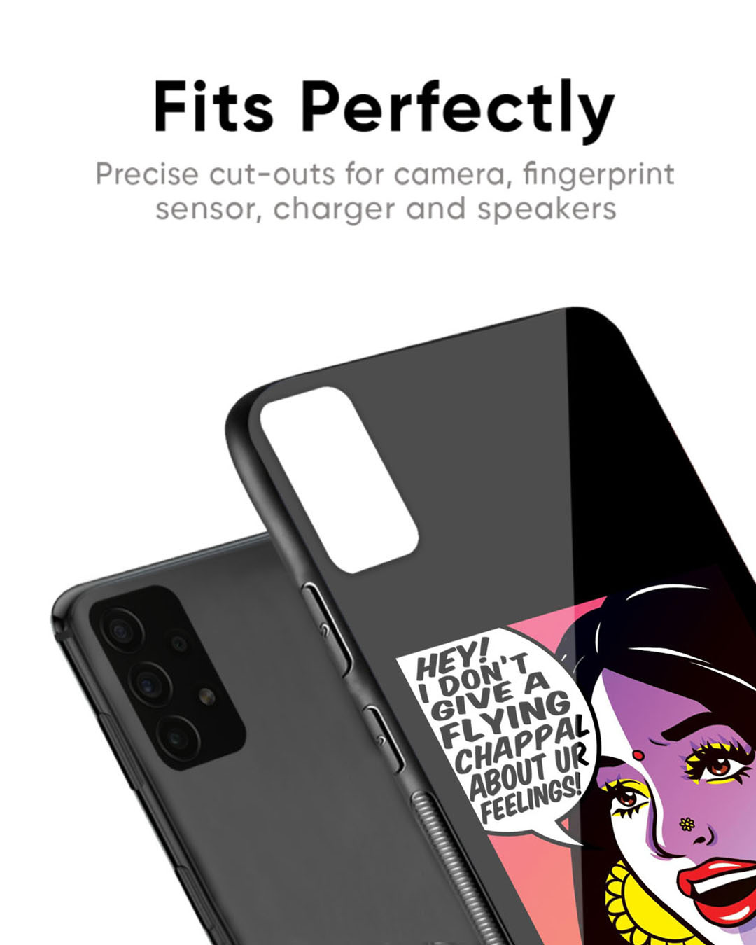 Shop Flying Feelings Premium Glass Case for OnePlus 7T Pro (Shock Proof, Scratch Resistant)-Back