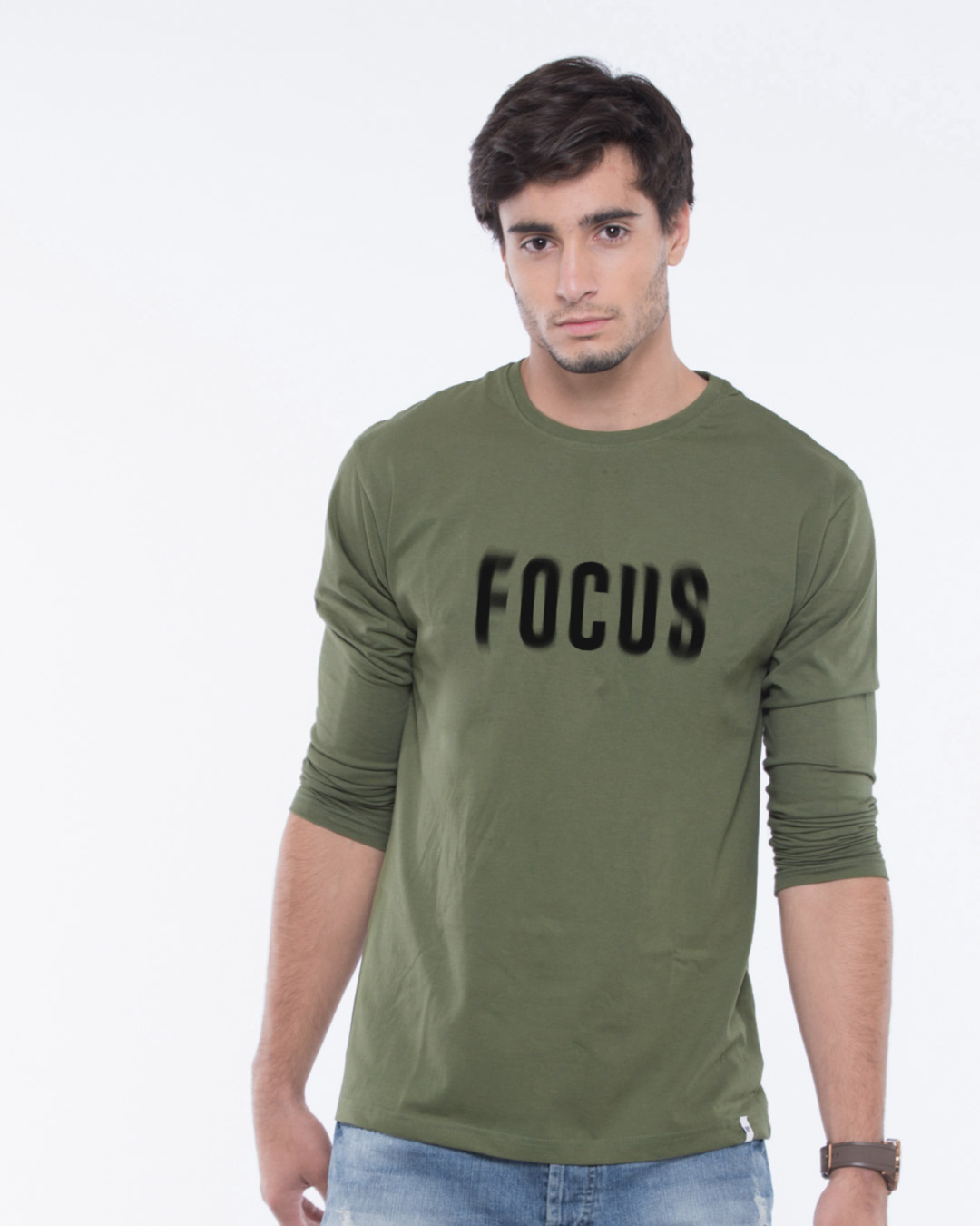 men full sleeve t shirt with collar